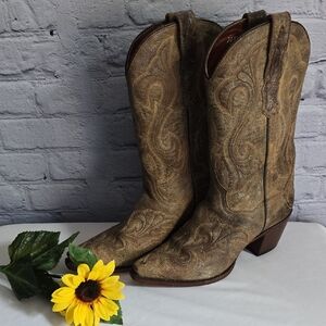 Dan Post Brown Western Cowboy Boots Brown Sz 7